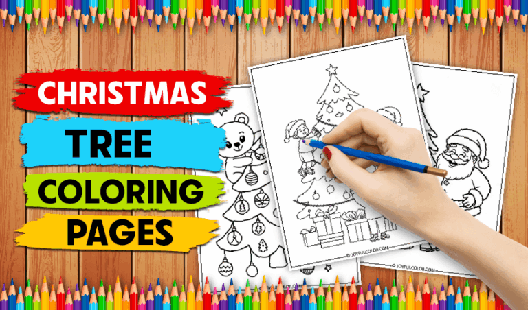 20 Christmas Tree Coloring Pages – Free & Printable!