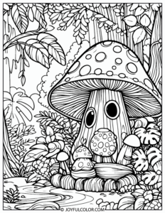 20+ Amazing Printable Mushroom Coloring Pages (All FREE!)