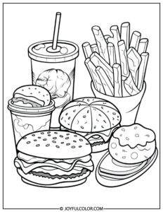 Food Coloring Pages for All Ages - FREE Printable & Download