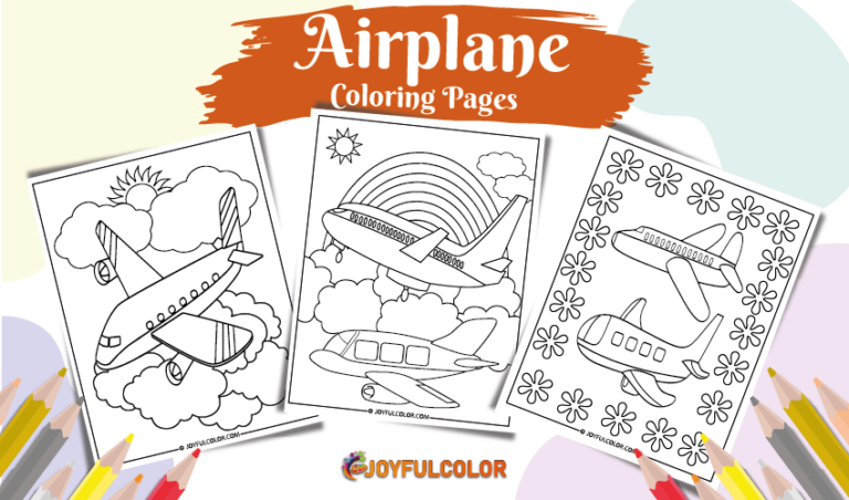 20 Airplane Coloring Pages (Free PDF Printable)