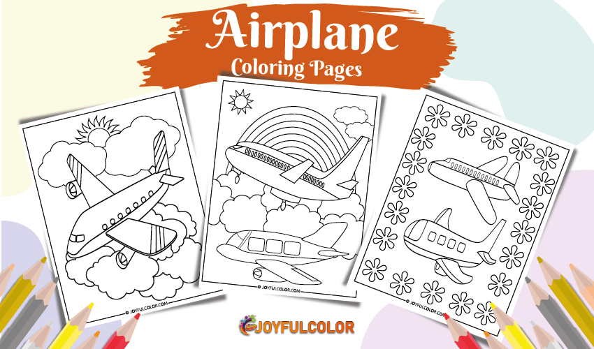 Airplane Coloring Pages