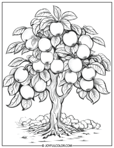 20 Free Printable Apple Tree Coloring Pages for All Ages