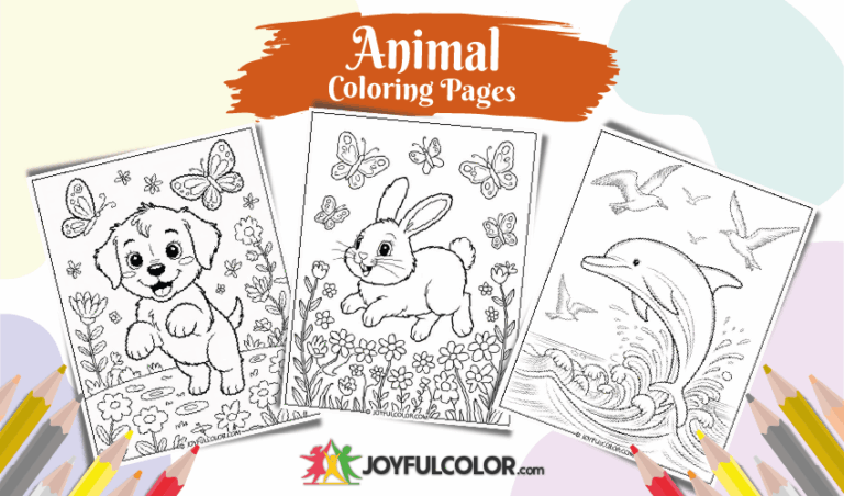 28 FREE Printable Animal Coloring Pages for Kids and Adults