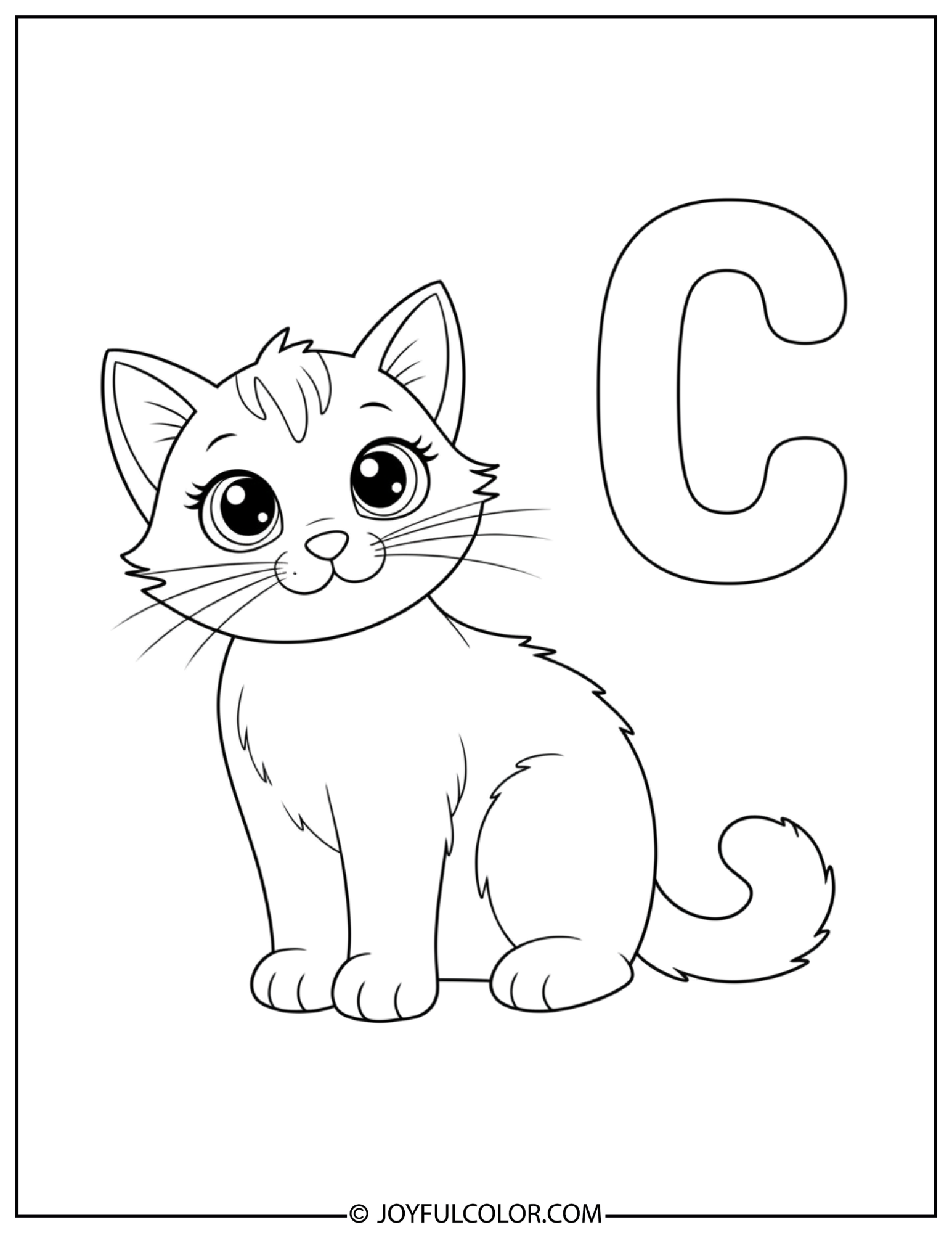 Animal Letter C Coloring Page 2