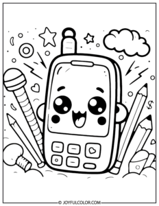 Printable Phone Coloring Pages - Download & Print for FREE