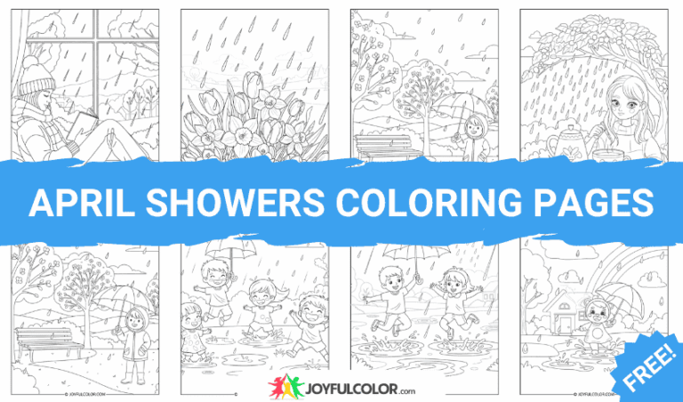 🌧️ 40+ April Showers Coloring Pages – FREE Printable Sheets for Spring Lovers!