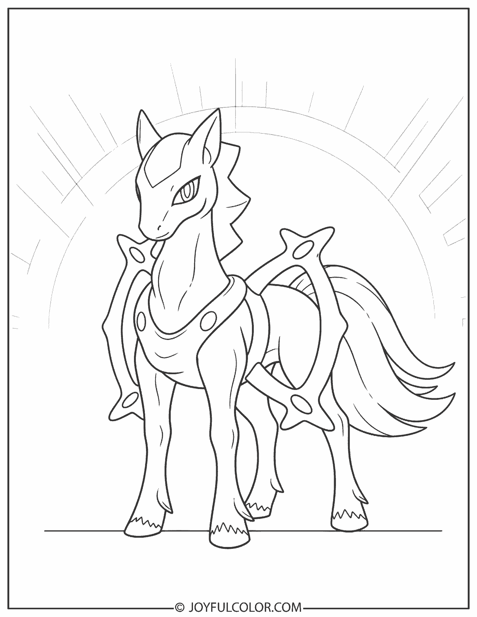 Arceus Coloring Page 1
