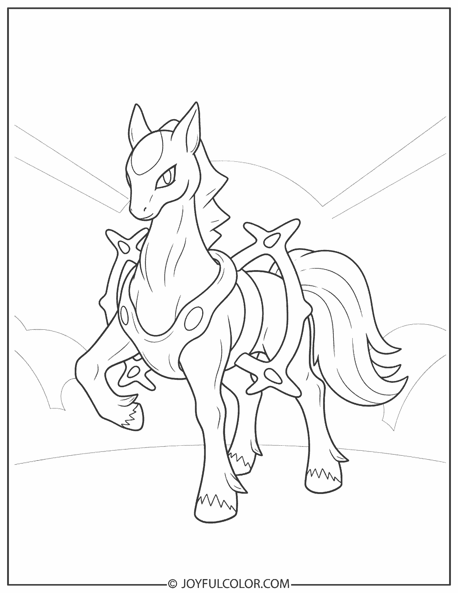 Arceus Coloring Page