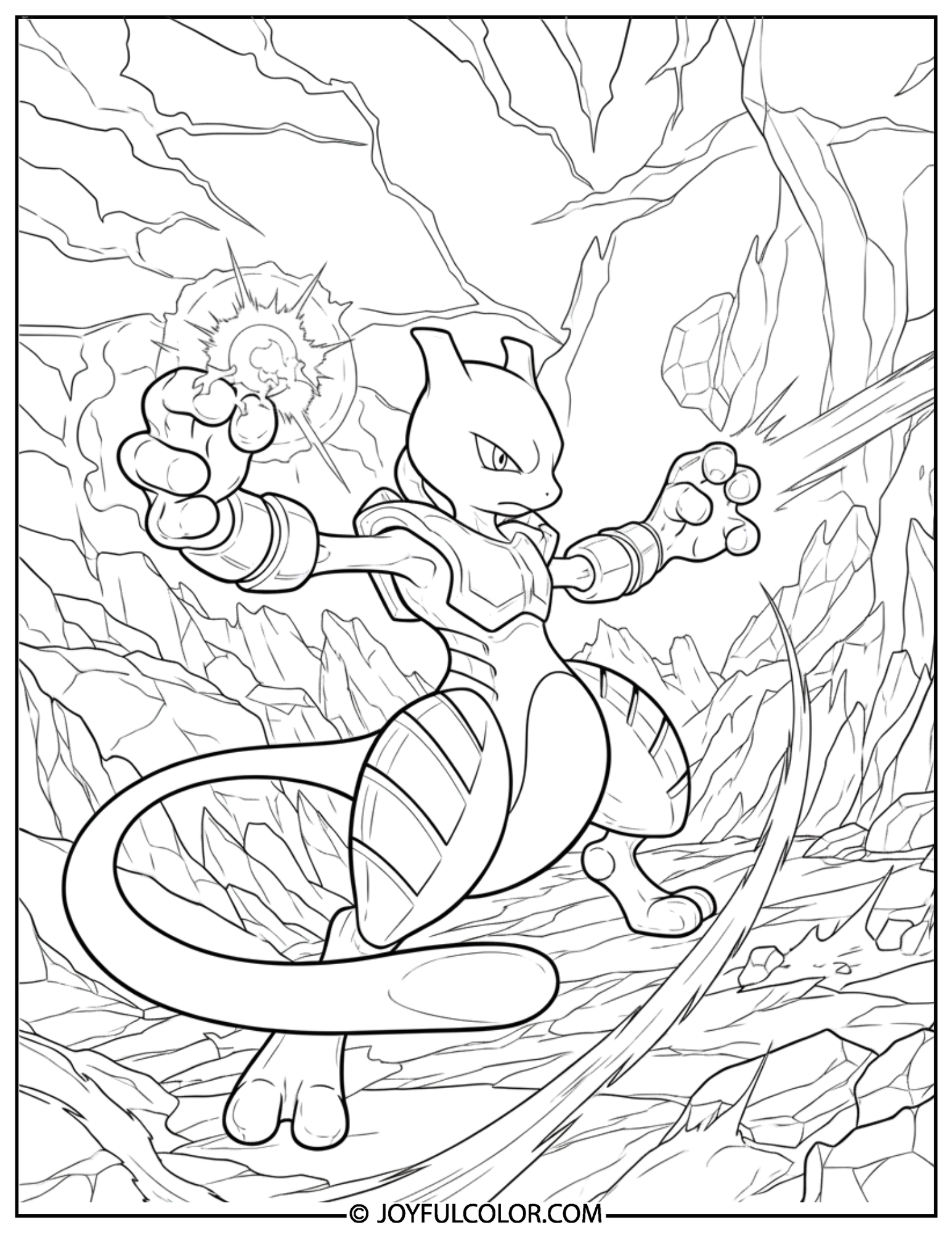 Armored Mewtwo Battle