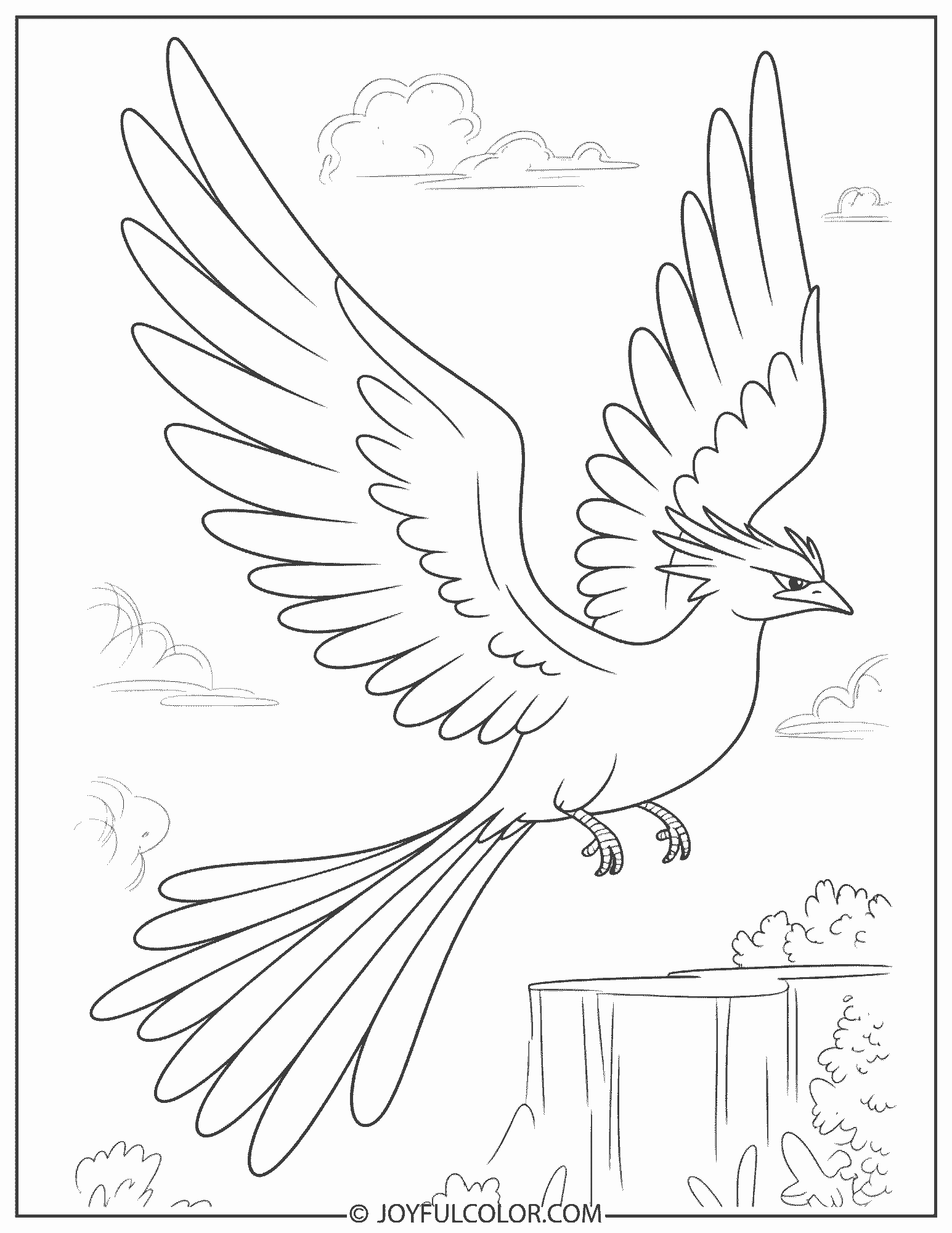 Articuno Coloring Page