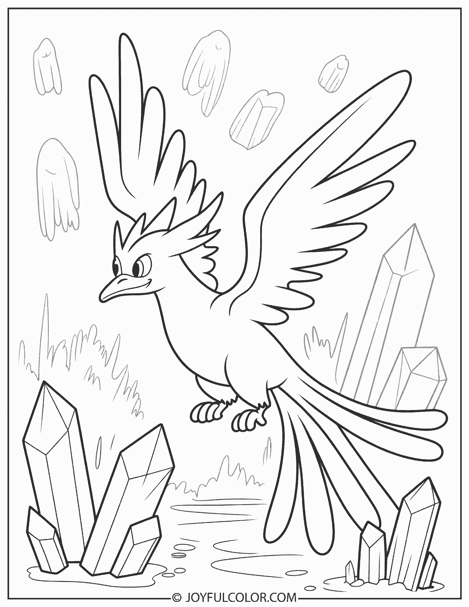 Articuno Ice Coloring Page