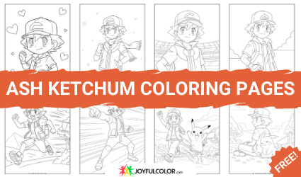 Ash Ketchum Coloring Pages