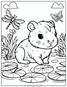 26 Capybara Coloring Pages You'll Love - FREE & Printable