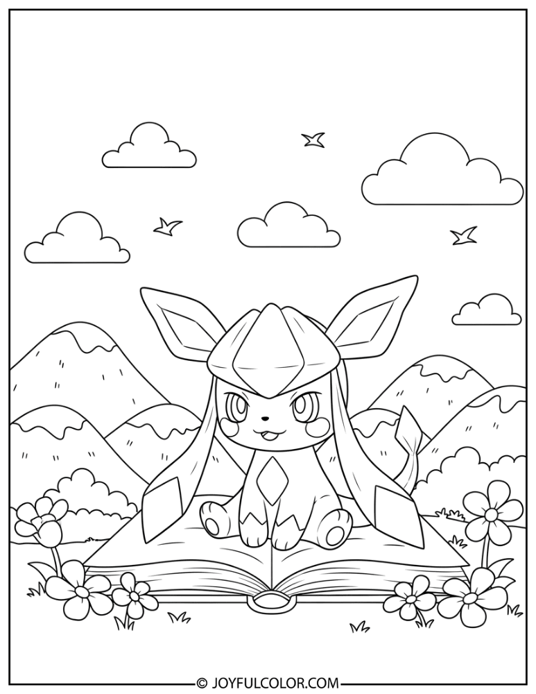 Baby Glaceon Coloring Page