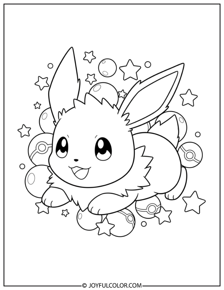 Baby Jolteon Coloring Page