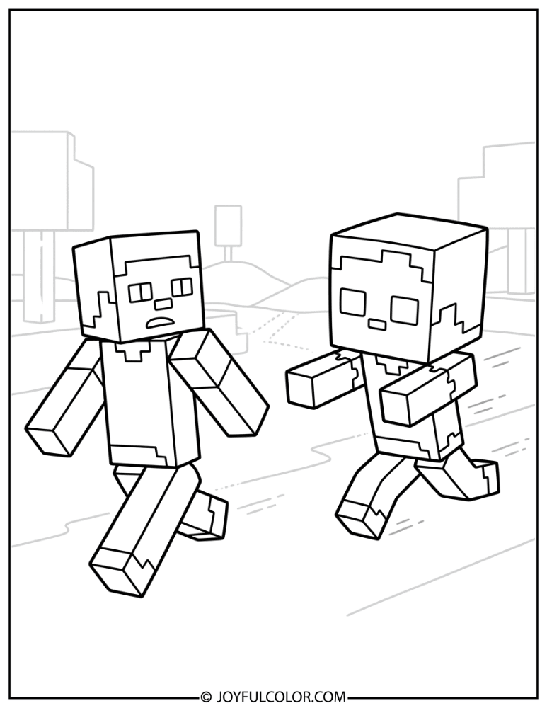 Baby Zombie Chasing a Player