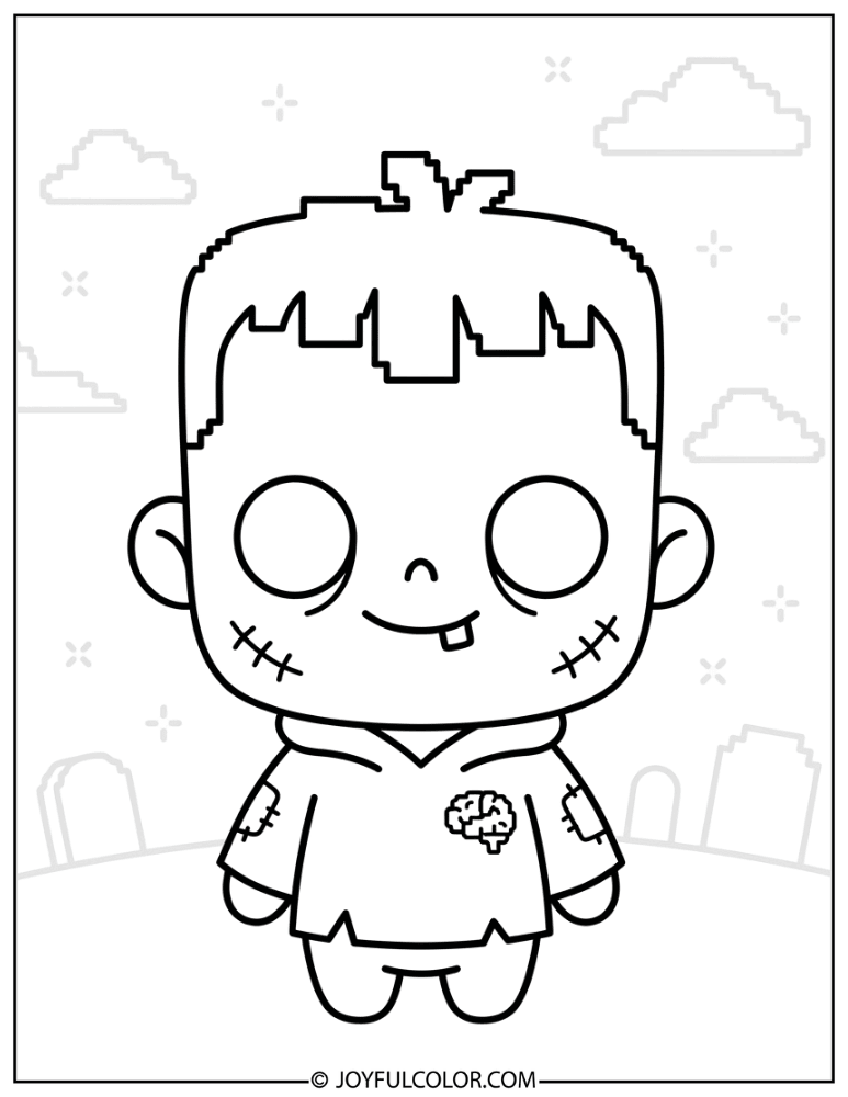 Baby Zombie with Big Head