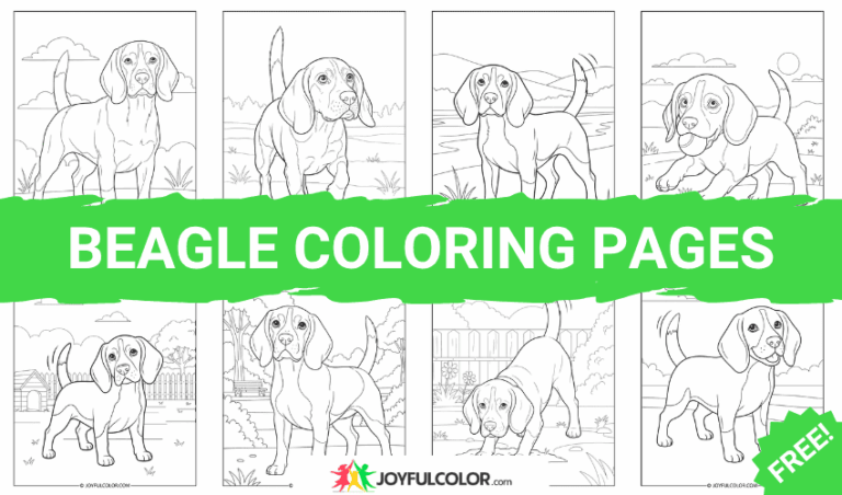 🐶 40+ Beagle Coloring Pages – FREE Printable Sheets for Dog Lovers!