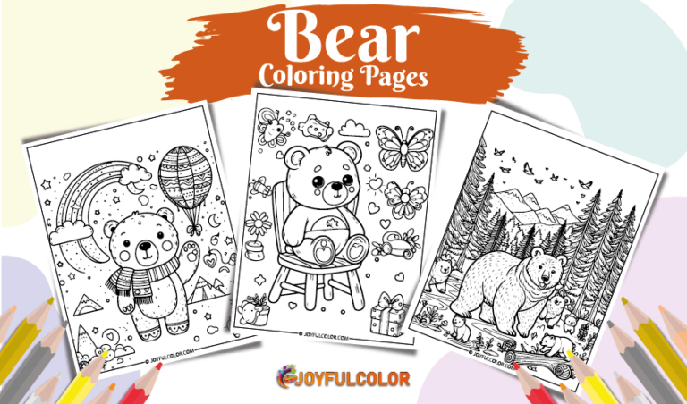 Fun & FREE Printable Bear Coloring Pages – Print & Color Today!