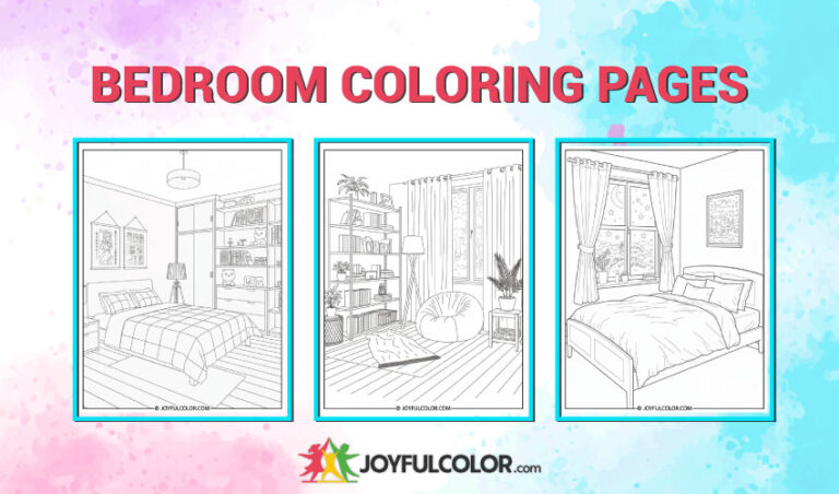 18 FREE Printable Bedroom Coloring Pages For All Ages