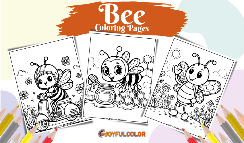 Bee Coloring Pages