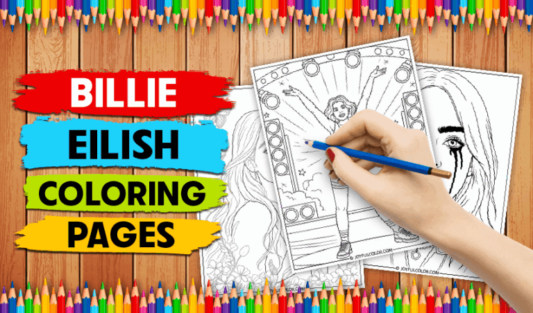 22 Billie Eilish Coloring Pages You’ll Love – FREE & Printable