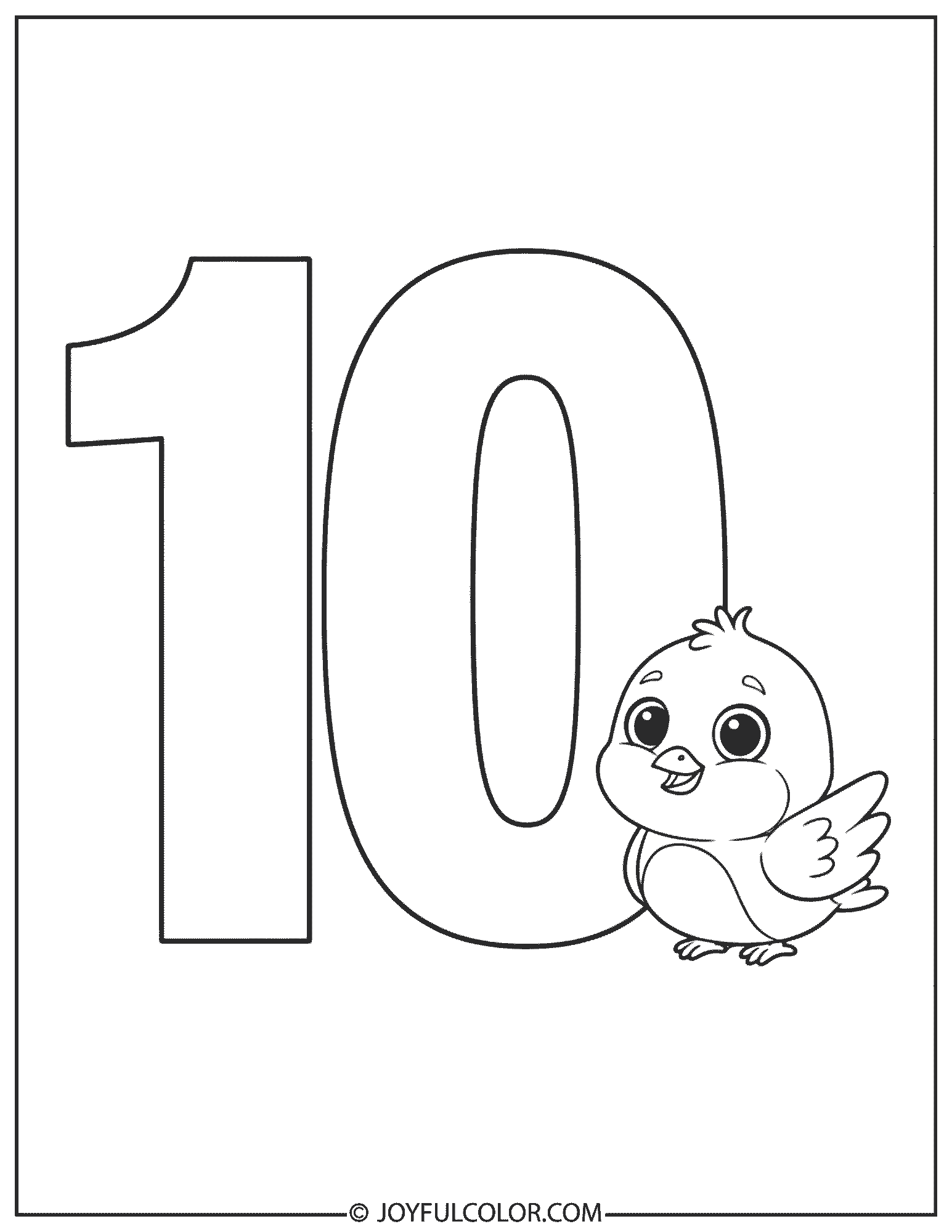 Bird 10 Coloring Page