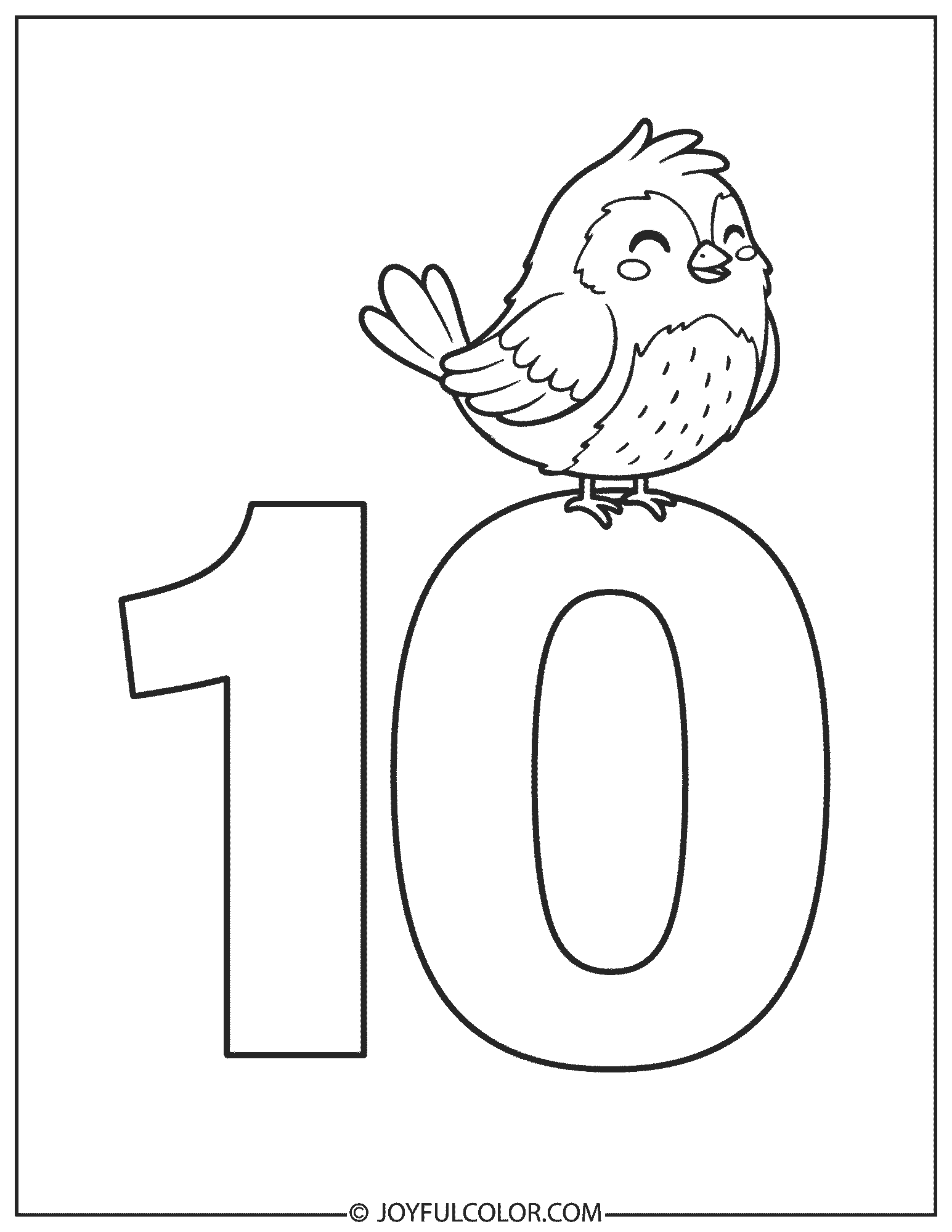 Bird 10 Coloring Page