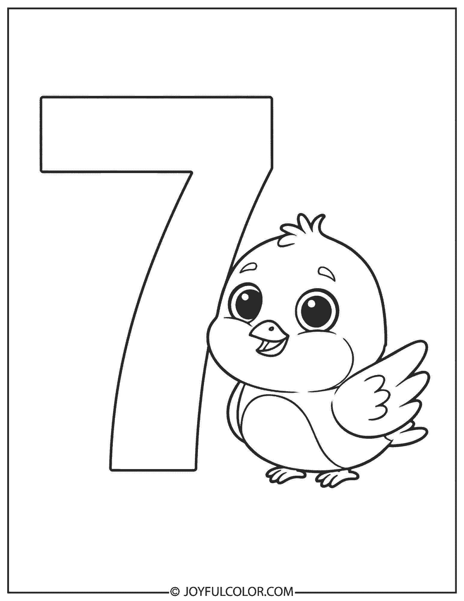 Bird 7 Coloring Page