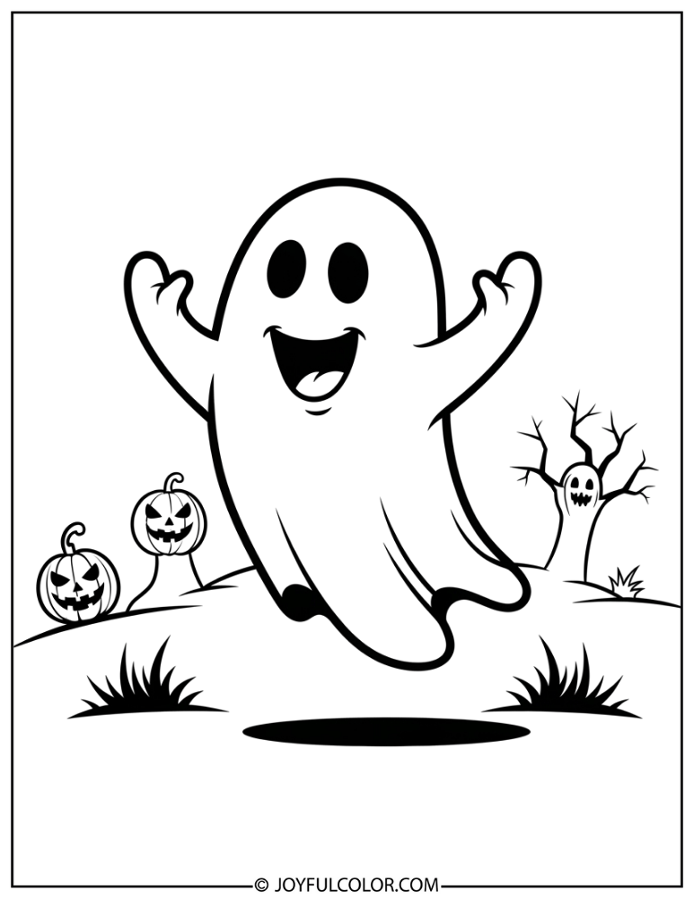 Boo Coloring Page