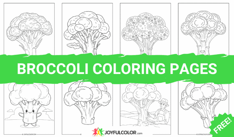 45+ Broccoli Coloring Pages – FREE Printable Sheets for Veggie Lovers!