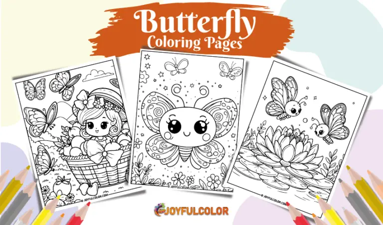 FREE & Printable Butterfly Coloring Pages (Easy to Download)