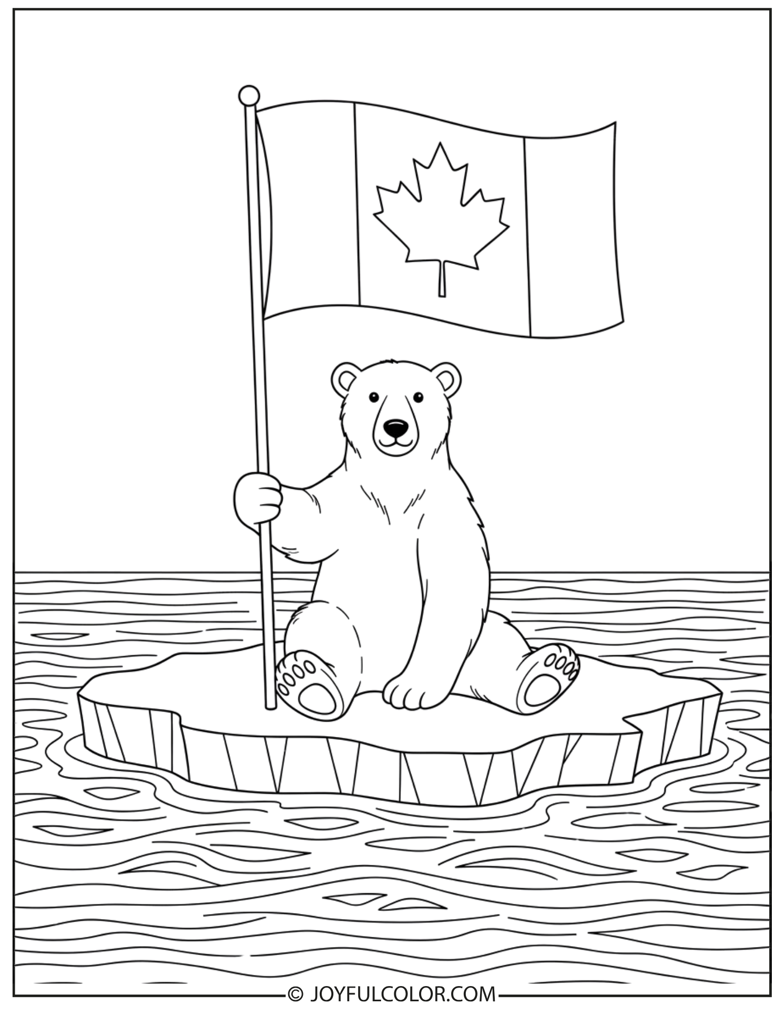 Canada Flag in Wind