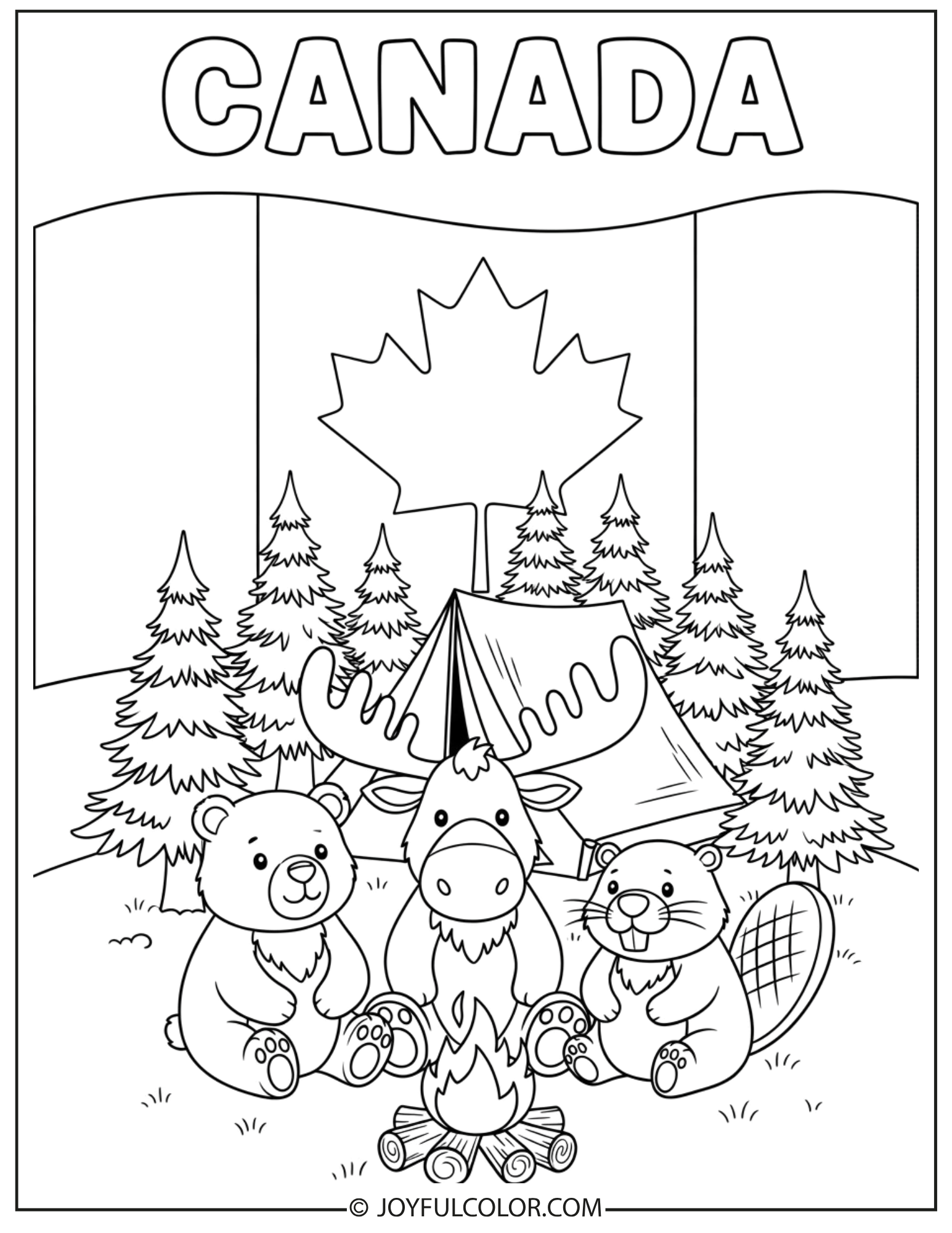 Canada Flag with Name