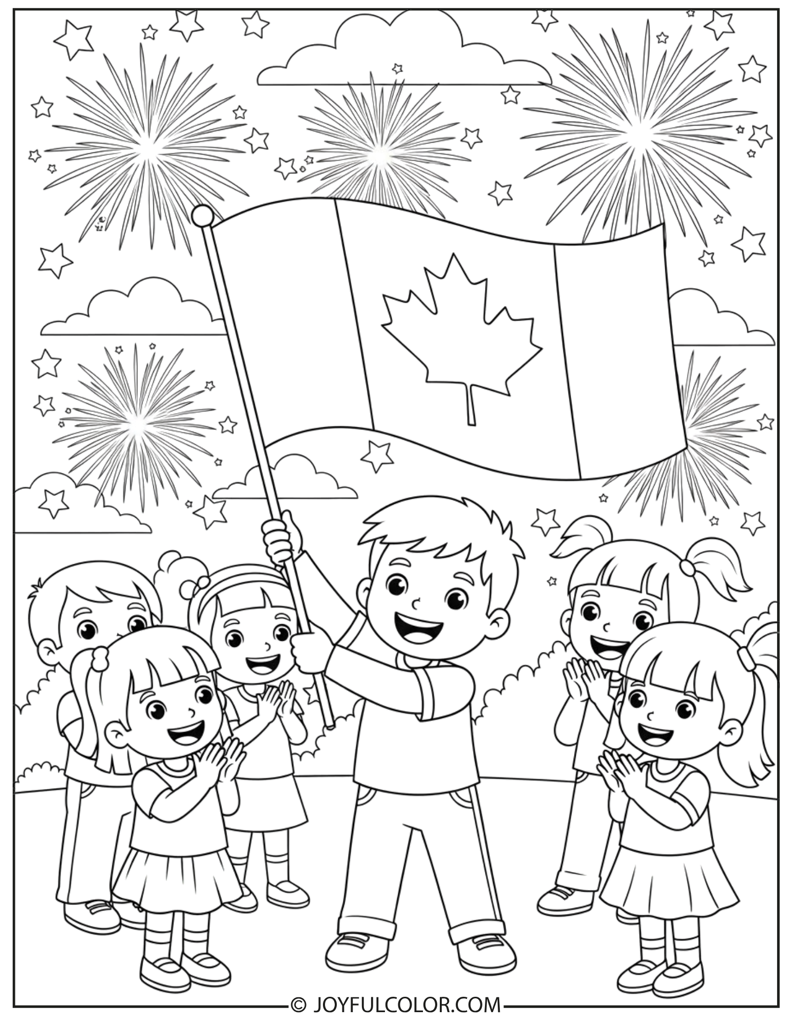 Canada Day Coloring Page