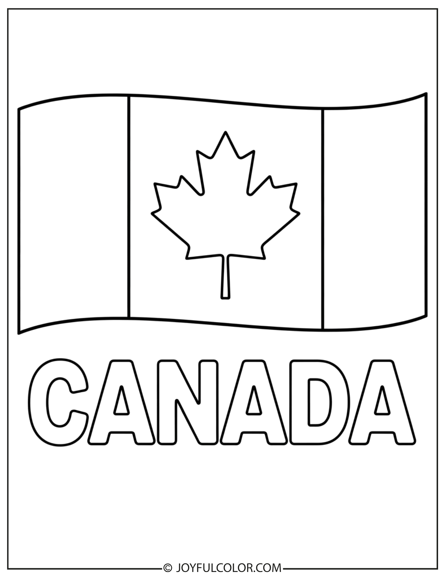Easy Canada Flag for Toddlers