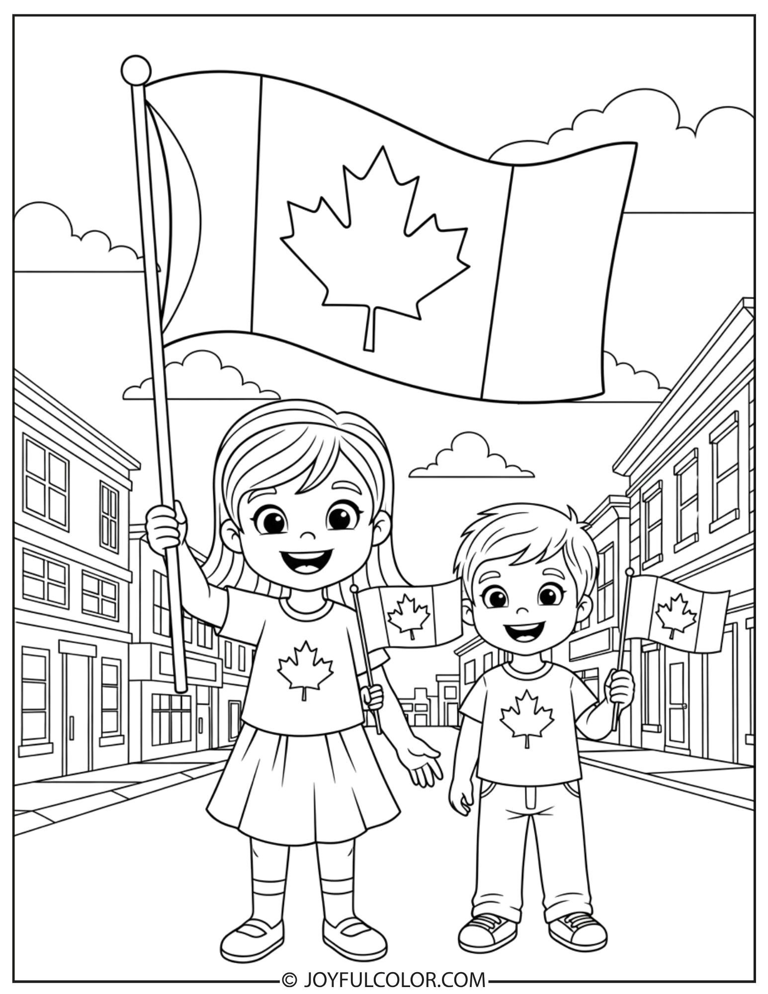 Waving Canada Flag