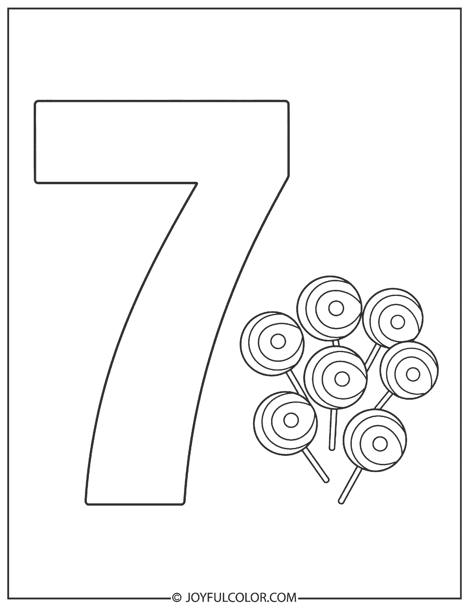 Candy 7 Coloring Page