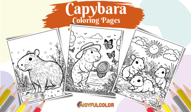 26 Capybara Coloring Pages You’ll Love – FREE & Printable