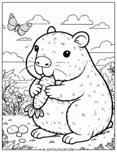 26 Capybara Coloring Pages You'll Love - FREE & Printable