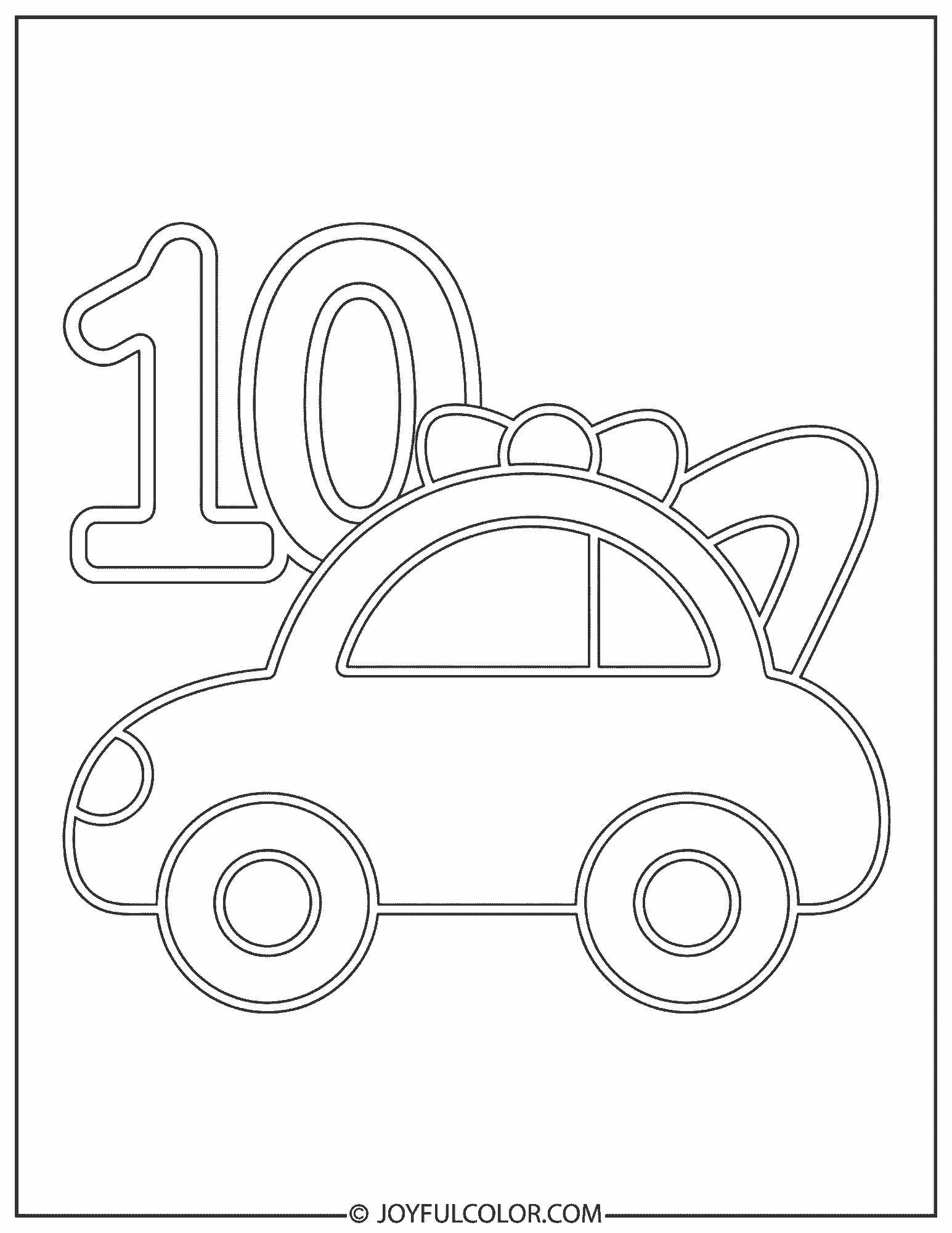Car 10 Coloring Page