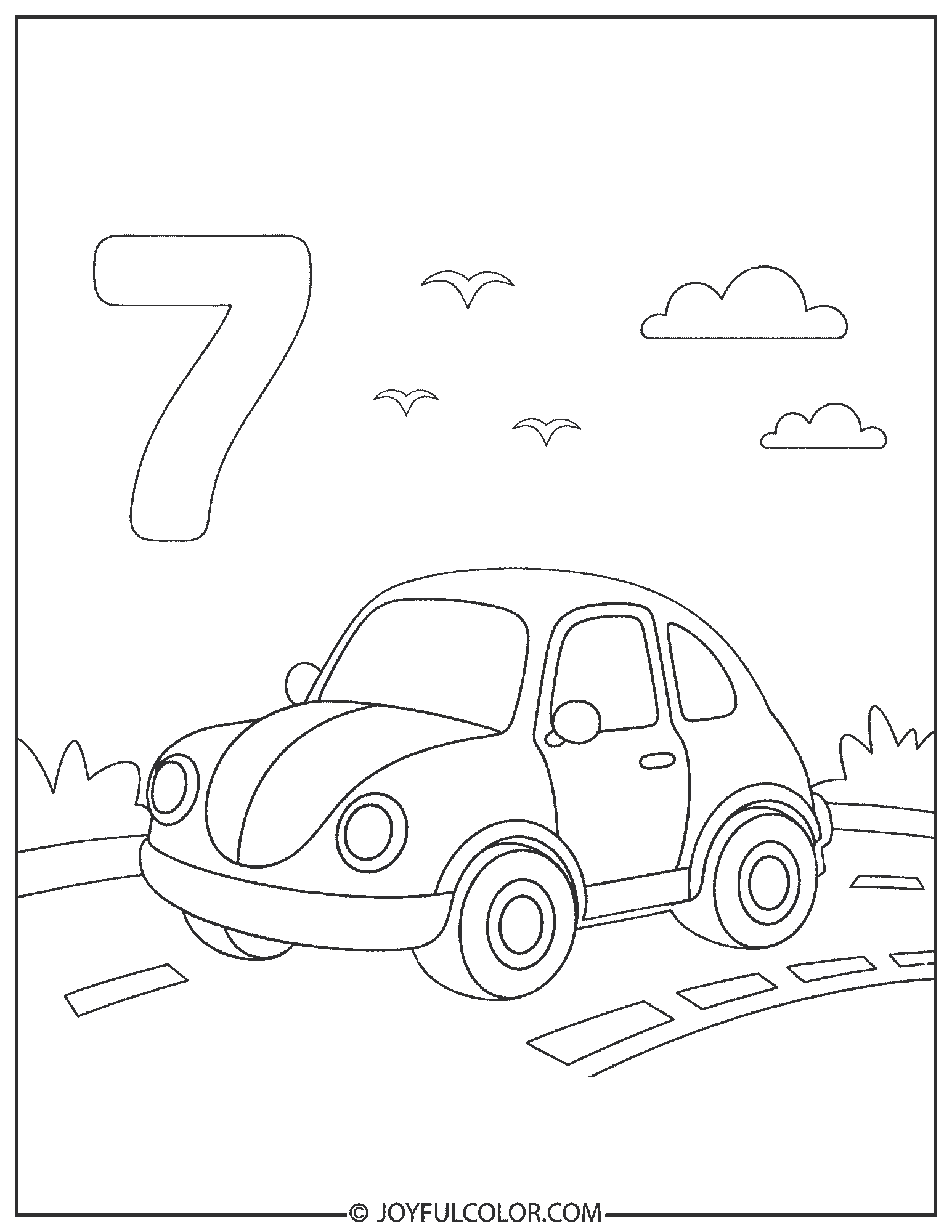 Car 7 Coloring Page