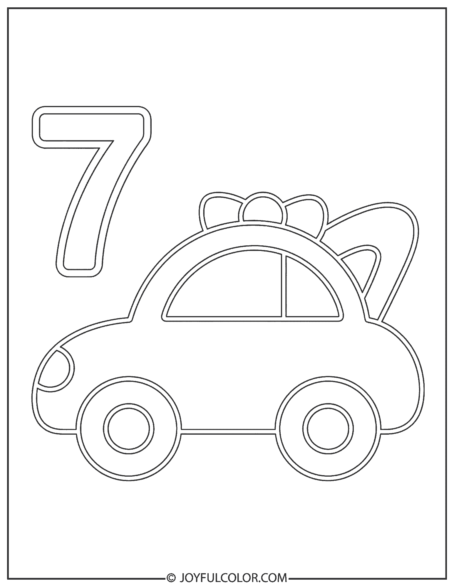 Car 7 Coloring Page
