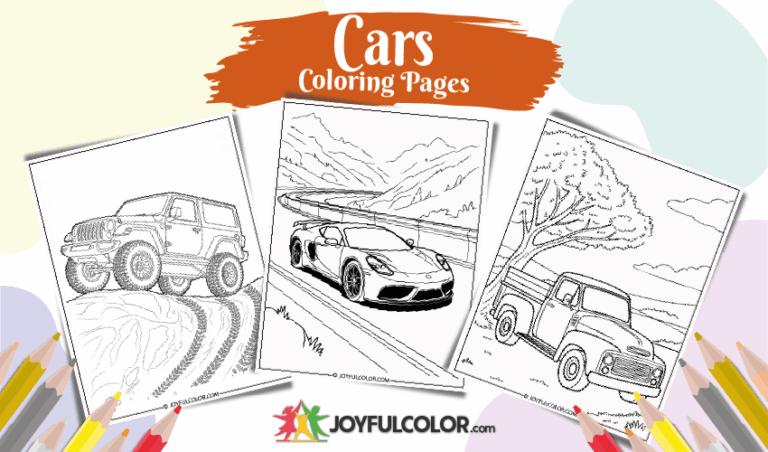 20 FREE Printable Cars Coloring Pages for Kids & Adults