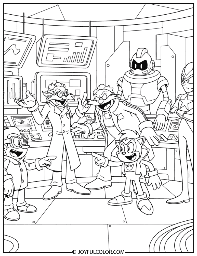 Chaos Council Coloring Page