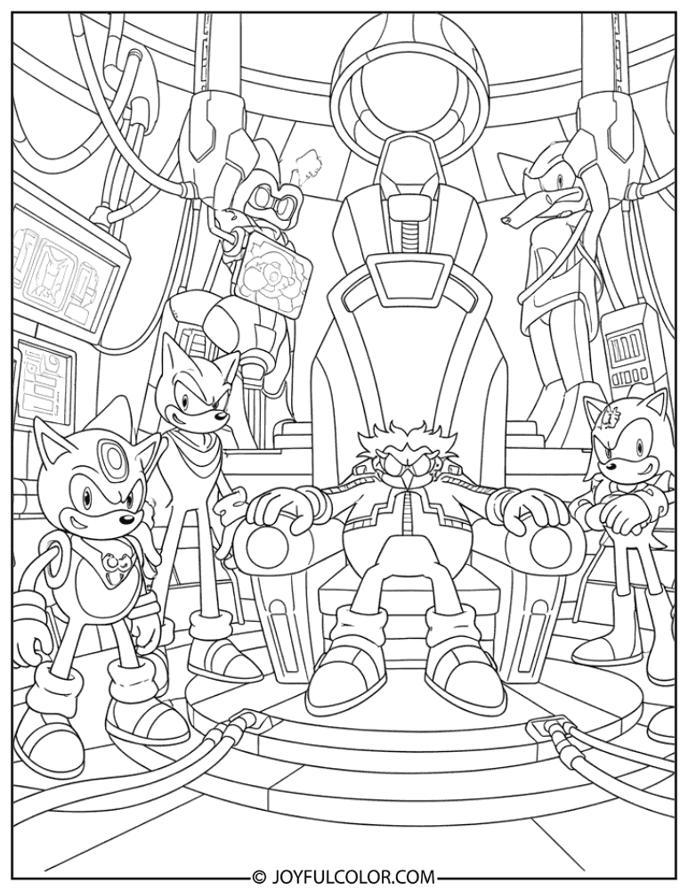 Chaos Council Throne Coloring Page