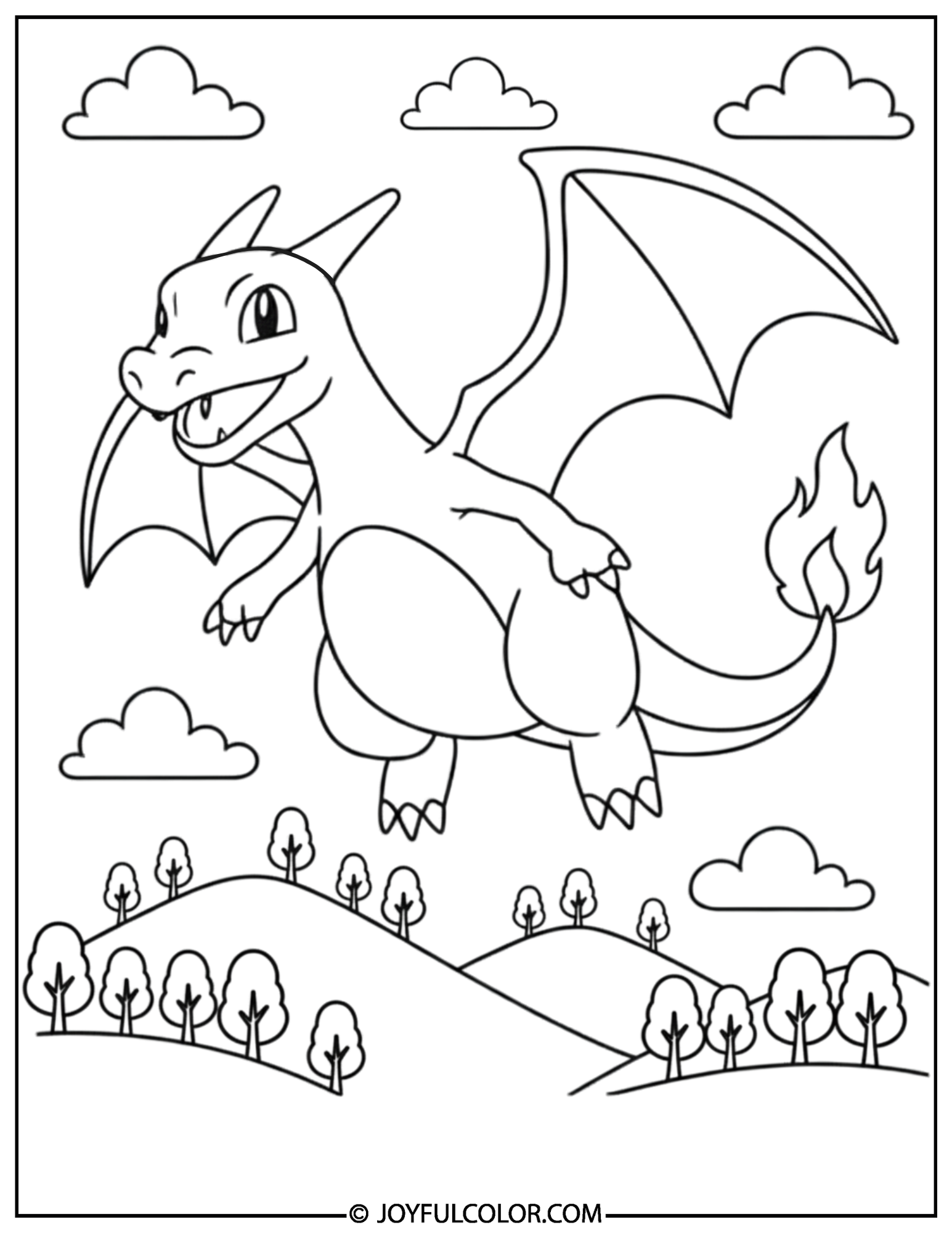 Charizard Coloring Pages 1