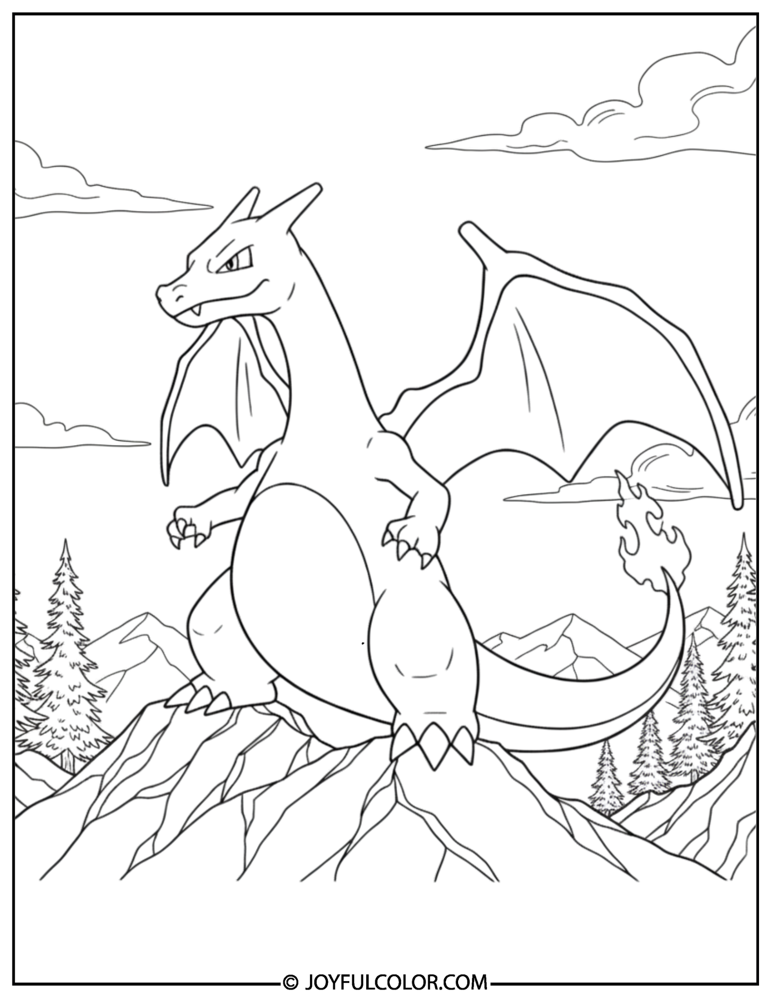 Charizard Coloring Pages 2