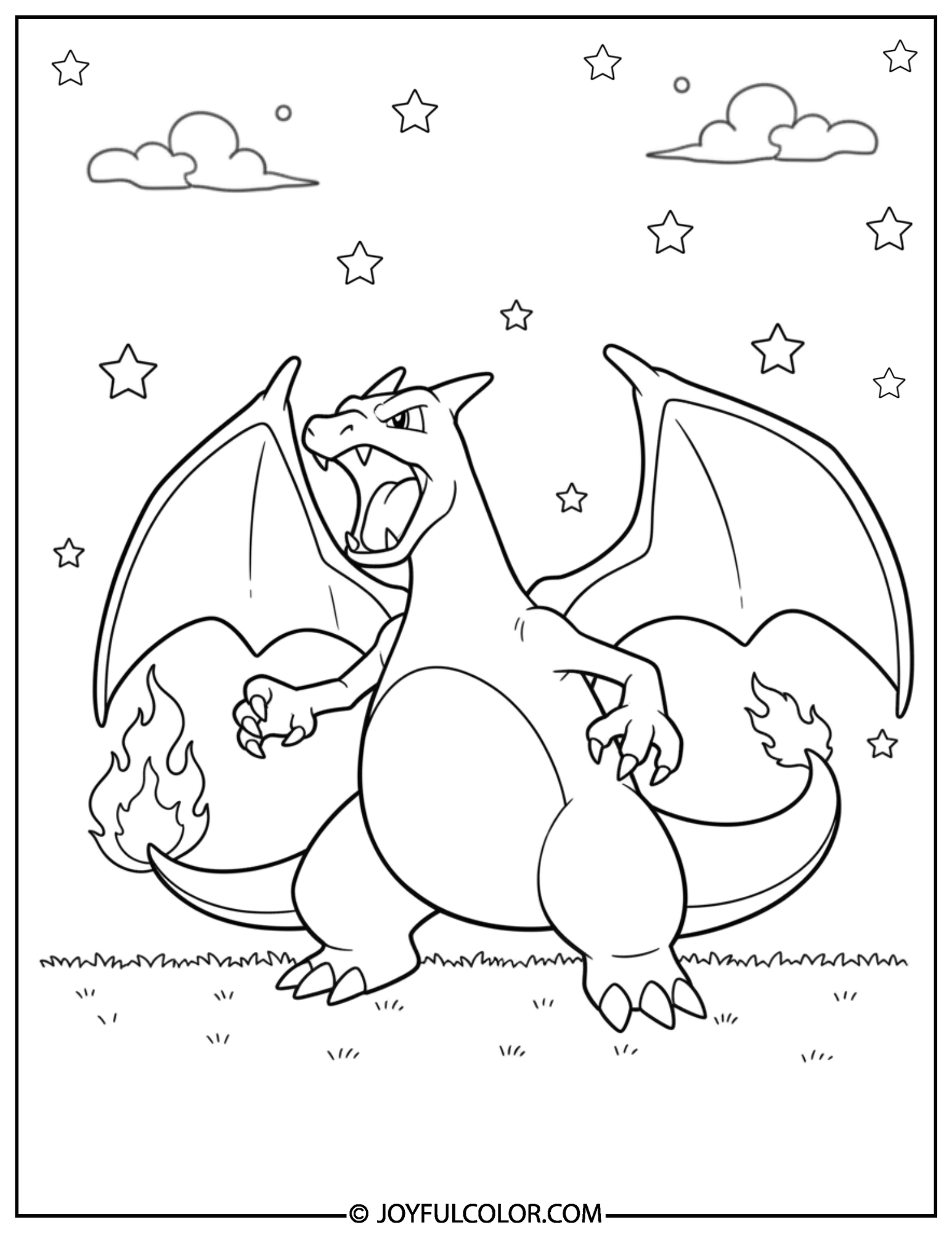 Charizard Coloring Pages 3