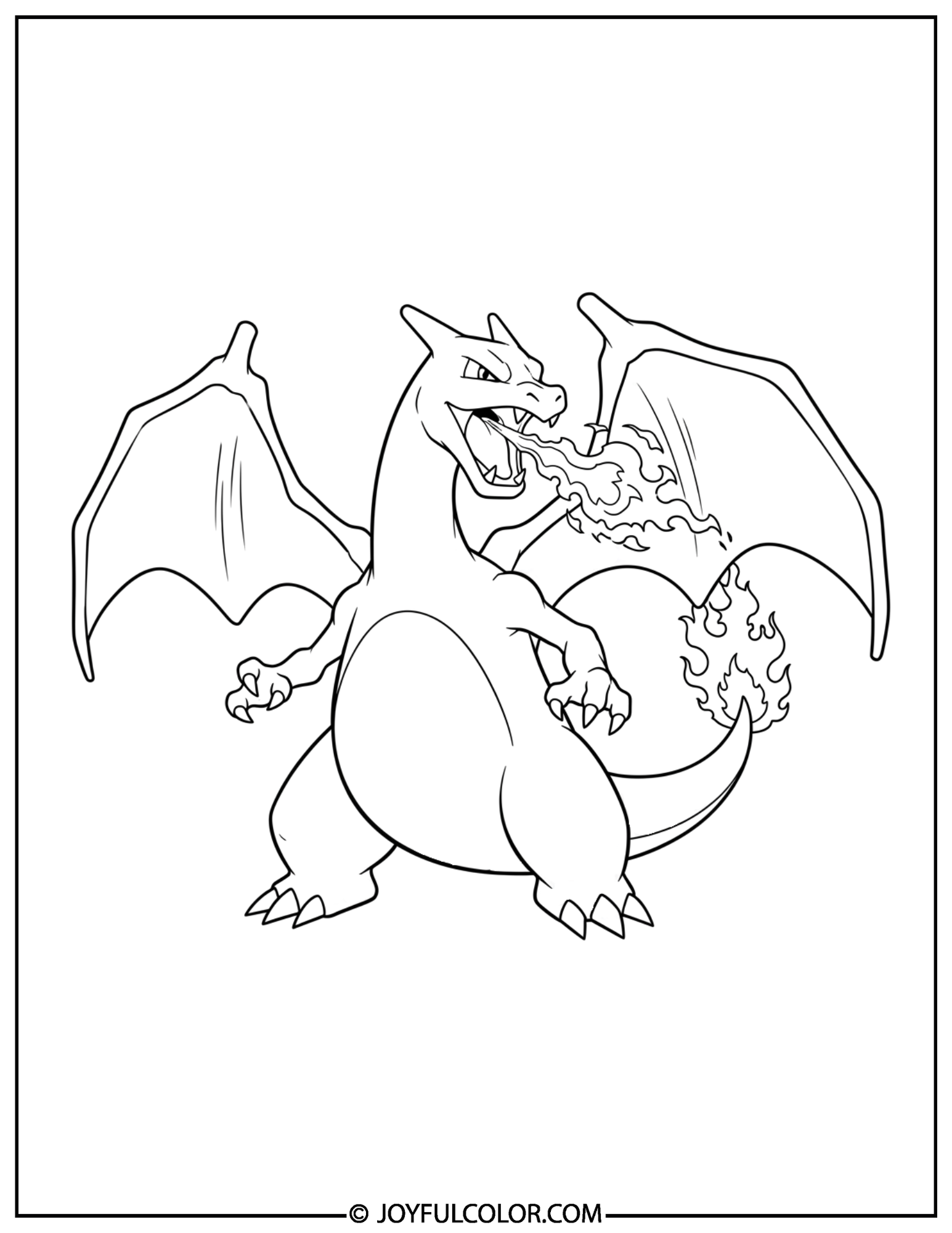 Charizard Coloring Pages